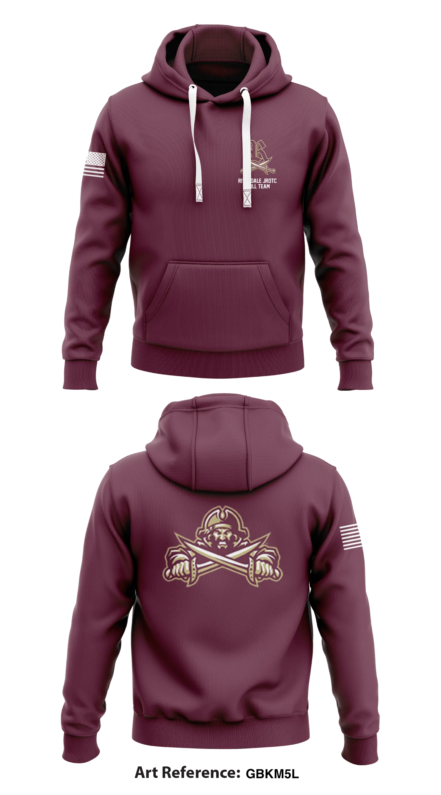 Riverdale JROTC Drill Team Store 1 Core Men's Hooded Performance Sweatshirt - gBKm5L
