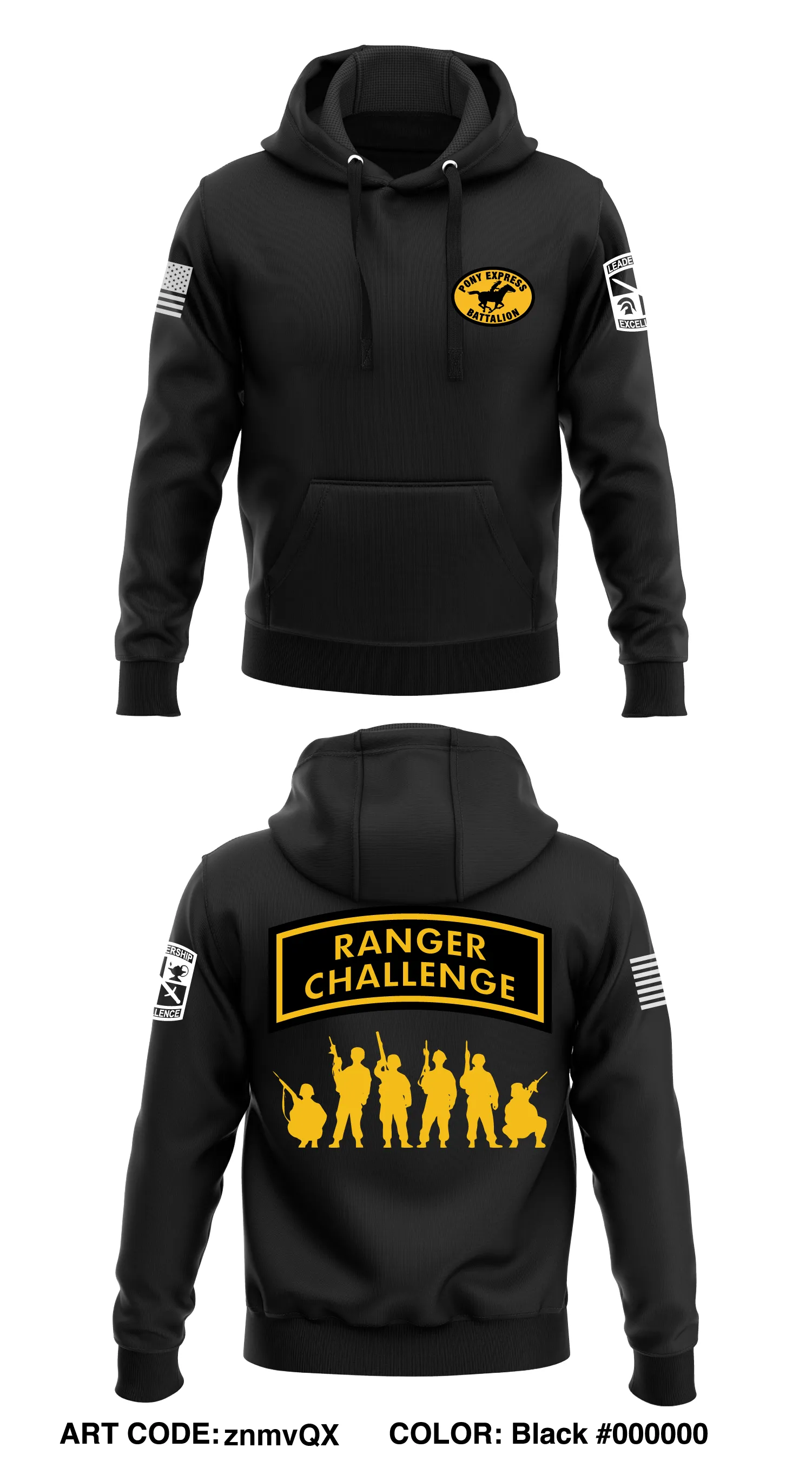 ROTC Pony Express Battalion  Store 1  Core Men's Hooded Performance Sweatshirt - znmvQX