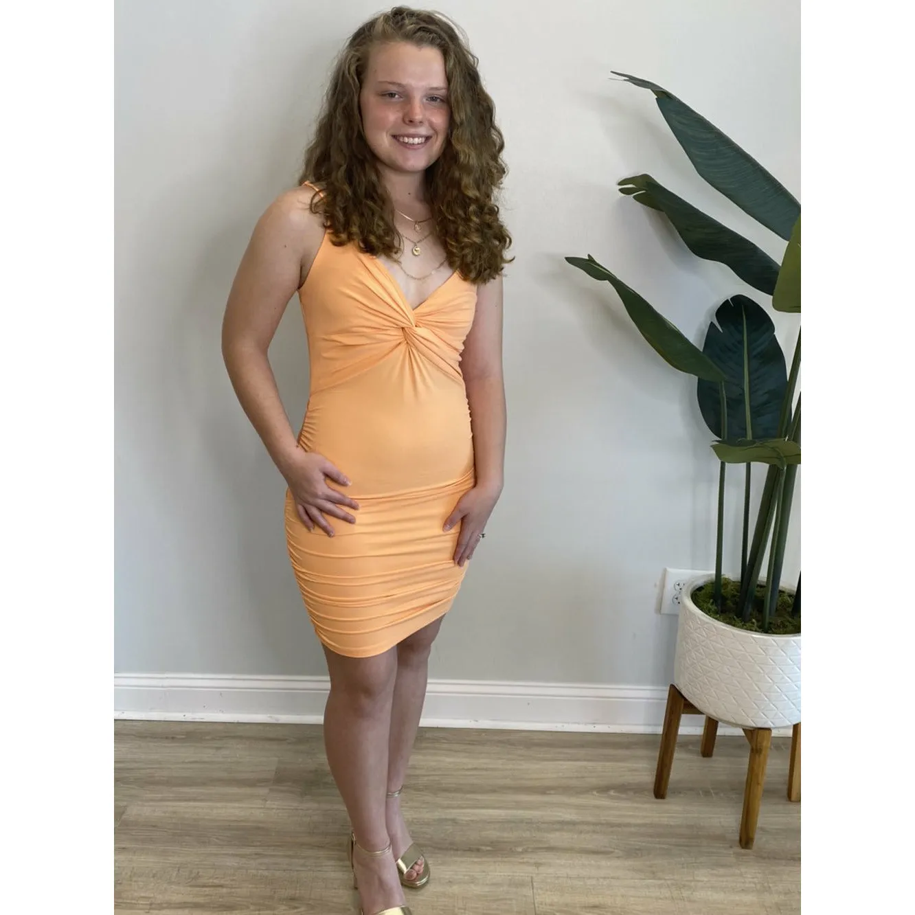 Ruched Tank Dress