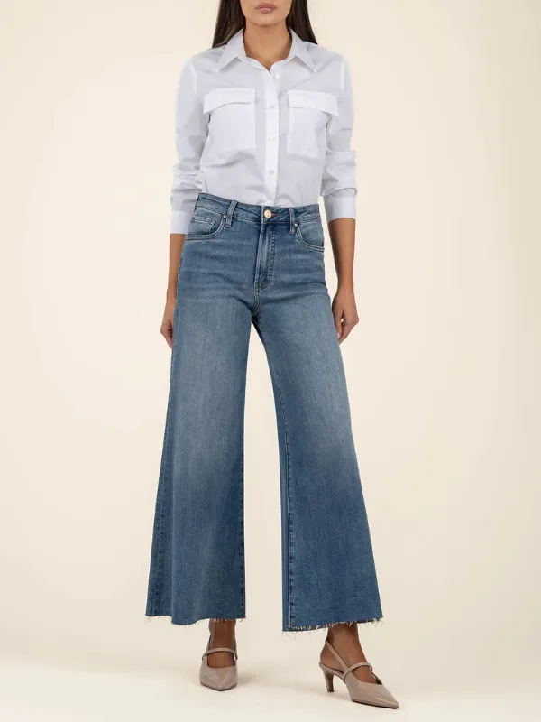 Ryan High Rise - Super Wide Leg - Raw Hem
