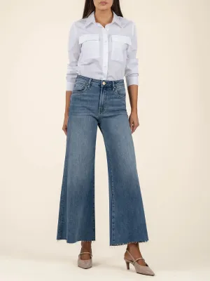 Ryan High Rise - Super Wide Leg - Raw Hem