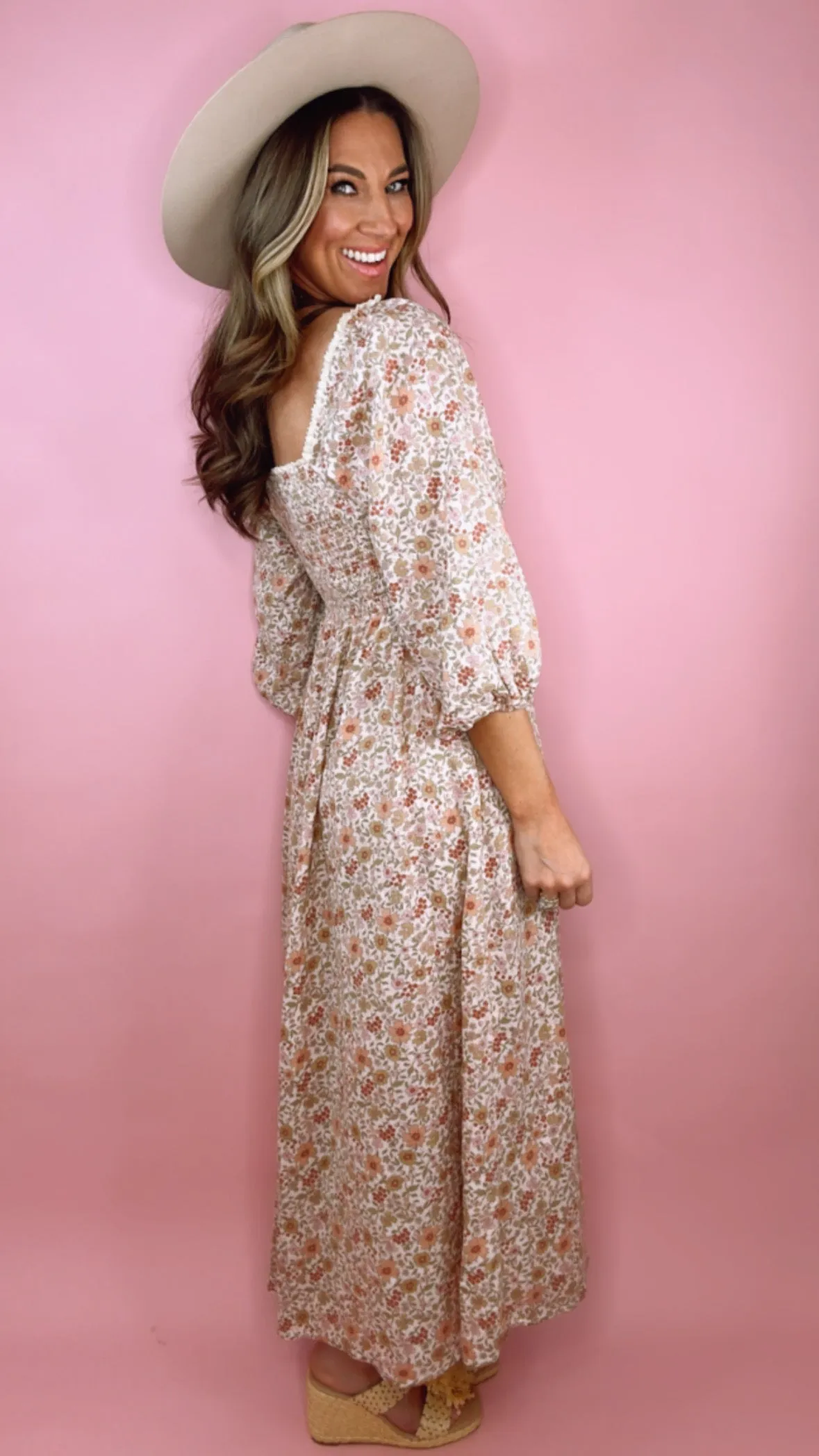 Rylee   Cru Della Dress in Pink Gardenia