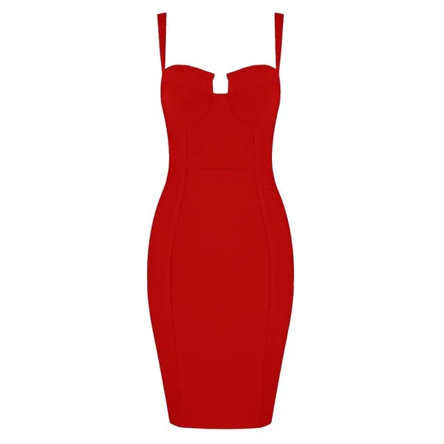 Sexy Rayon Summer Bandage Dress 2021 Celebrity Designer Fashion Party Dress