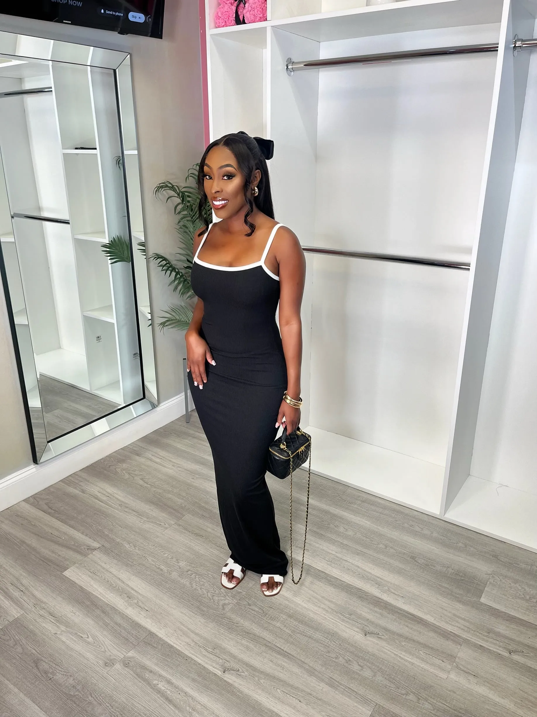 slim fit maxi