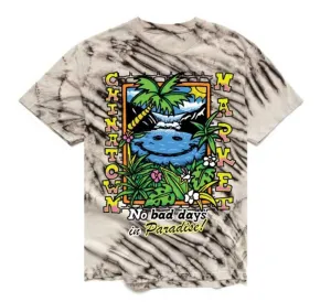 SMILEY NO BAD DAYS IN PARADISE TIE-DYE TEE