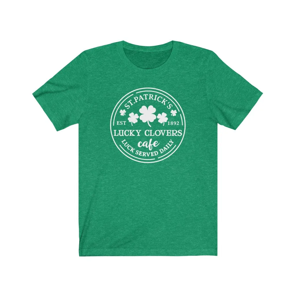 St. Patrick's Lucky Clovers Cafe Tee