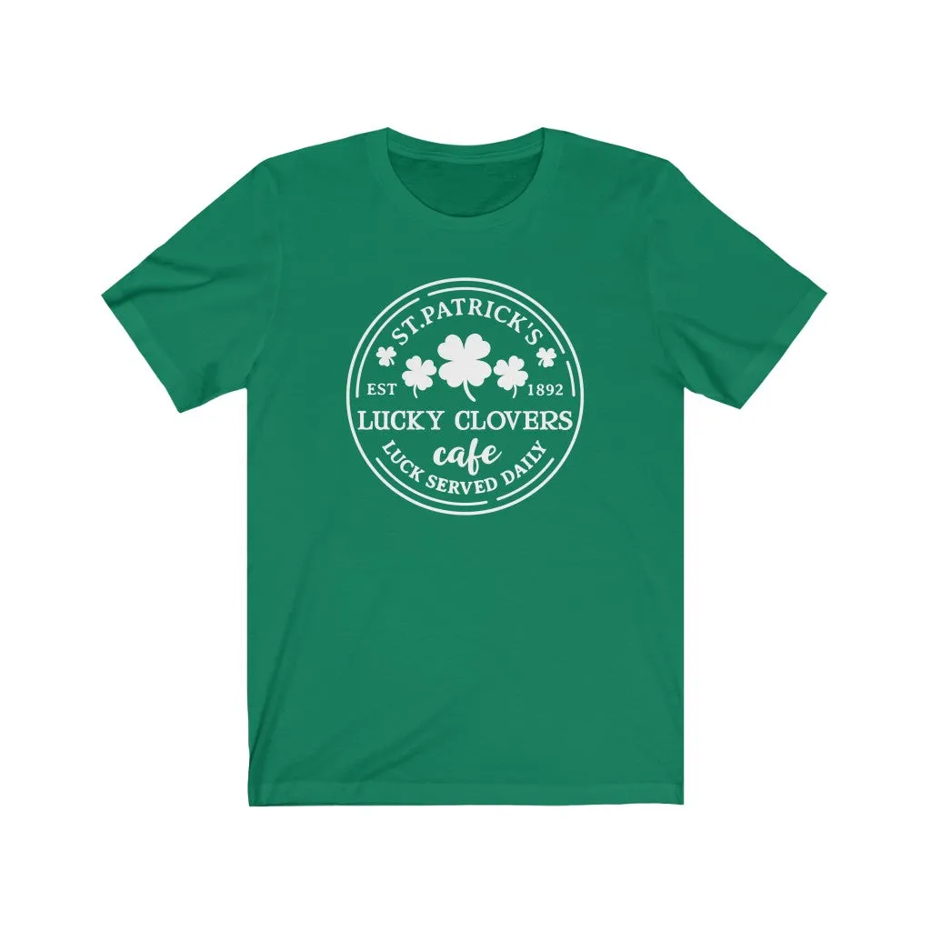 St. Patrick's Lucky Clovers Cafe Tee