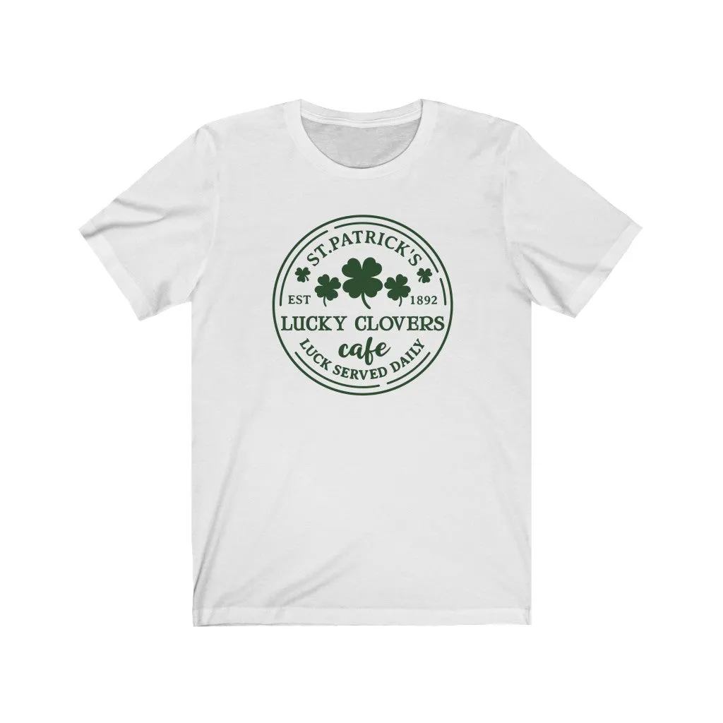 St. Patrick's Lucky Clovers Cafe Tee