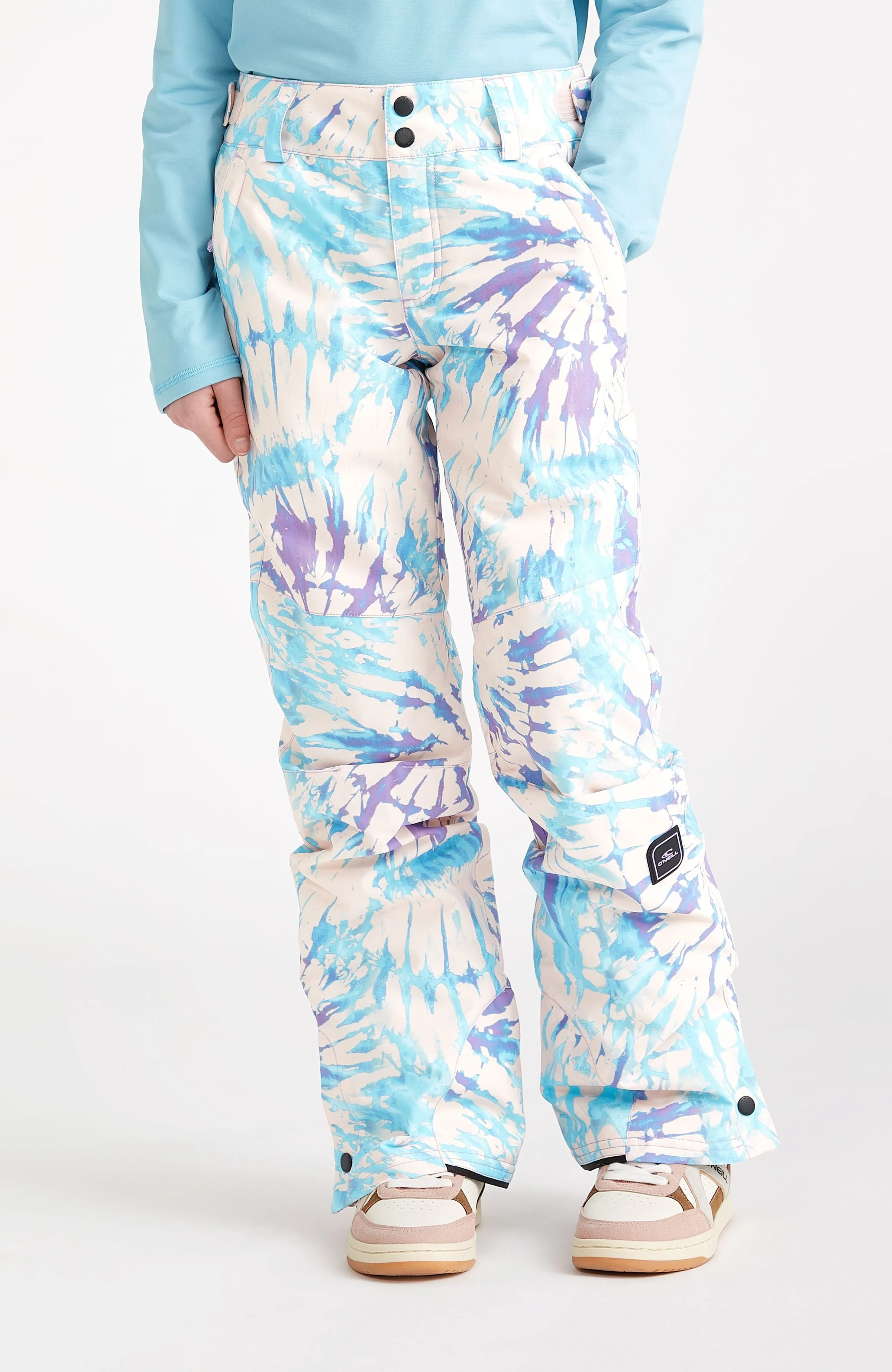 Star Printed Skihose | Pink Tie Dye