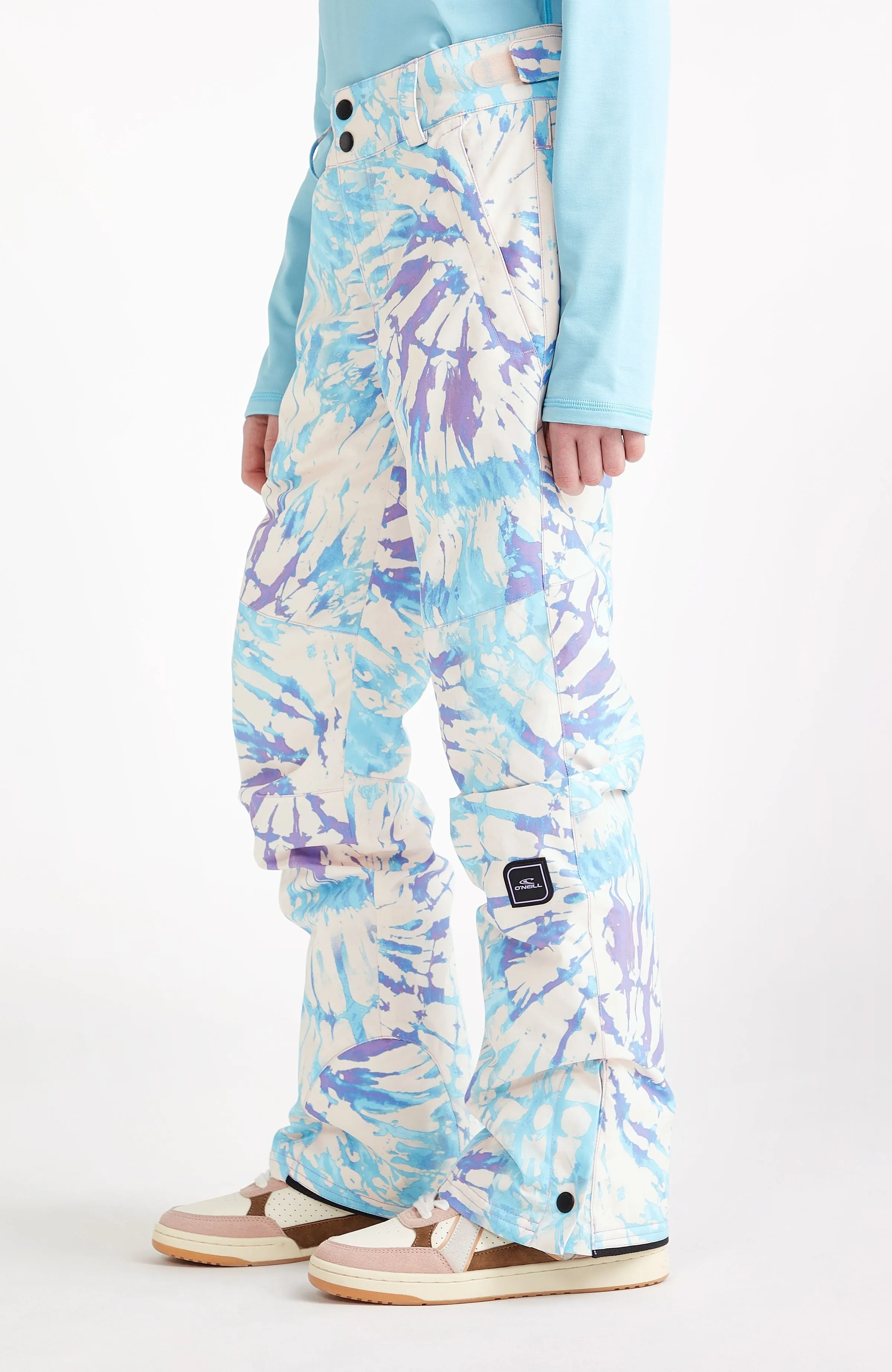 Star Printed Skihose | Pink Tie Dye