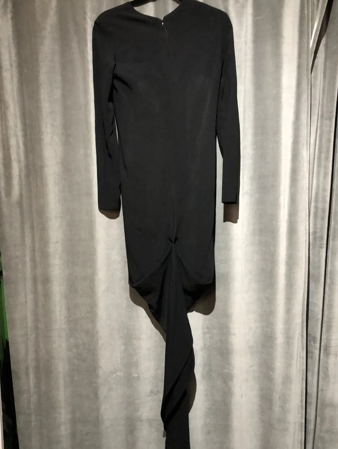 Stella McCartney Long Sleeve Straight Mini Dress with Floral Bottom