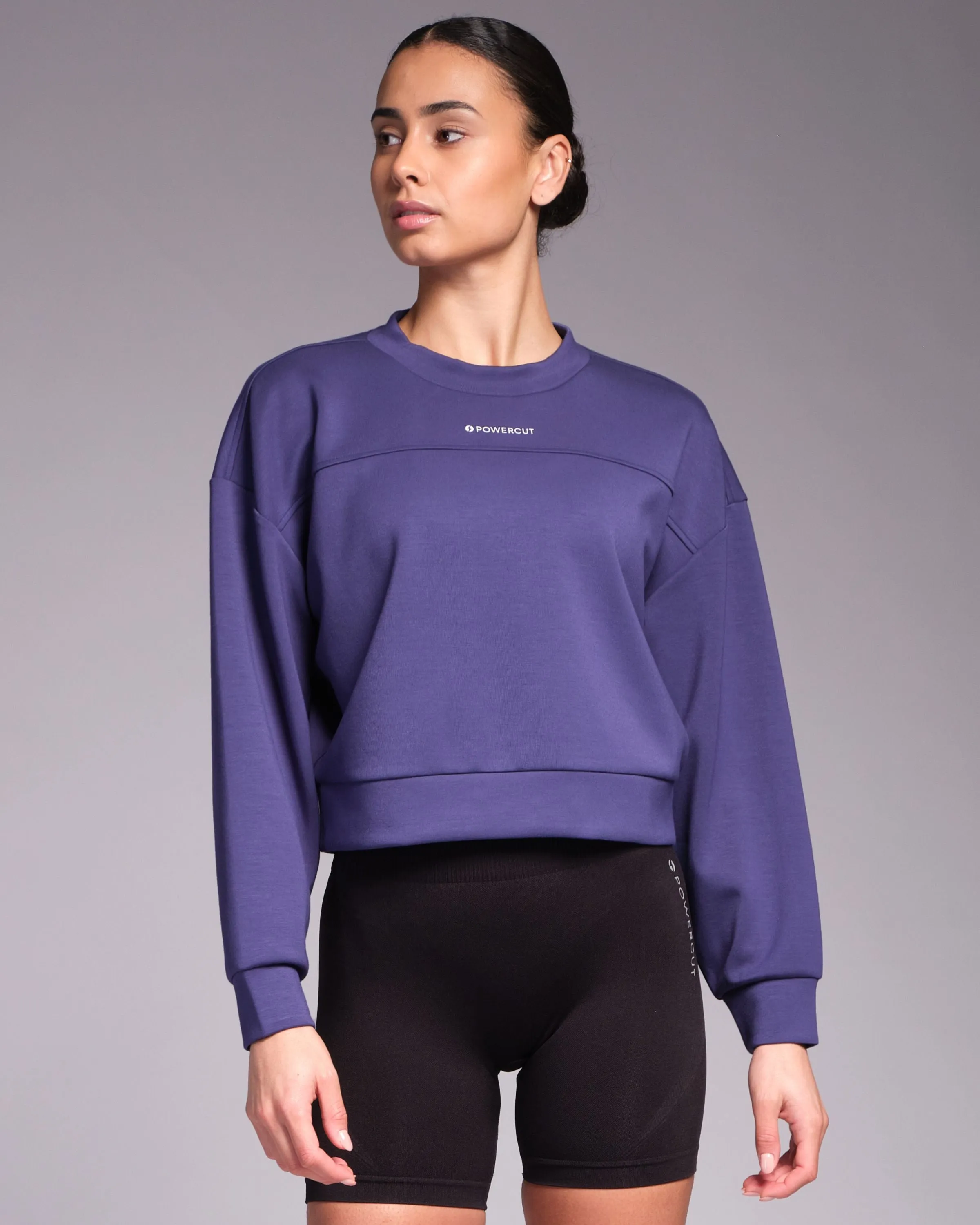 Studio Cropped Sweatshirt Future Dusk
