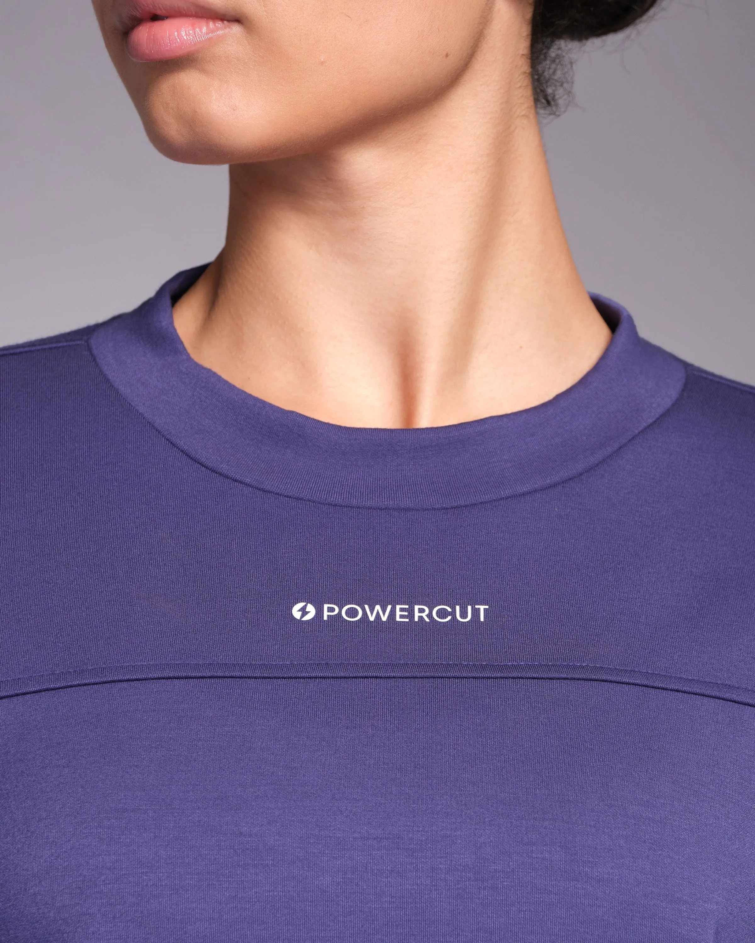 Studio Cropped Sweatshirt Future Dusk