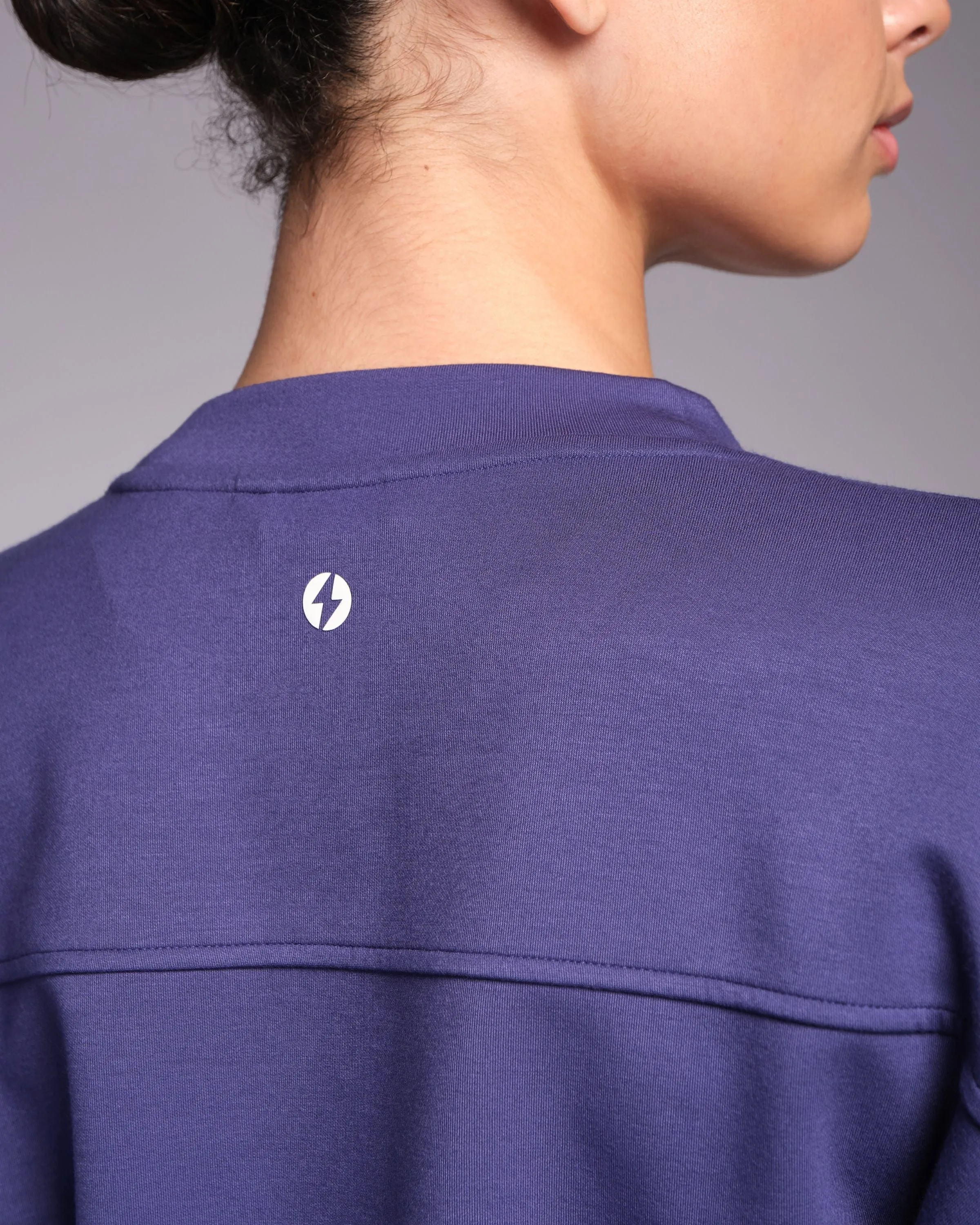 Studio Cropped Sweatshirt Future Dusk