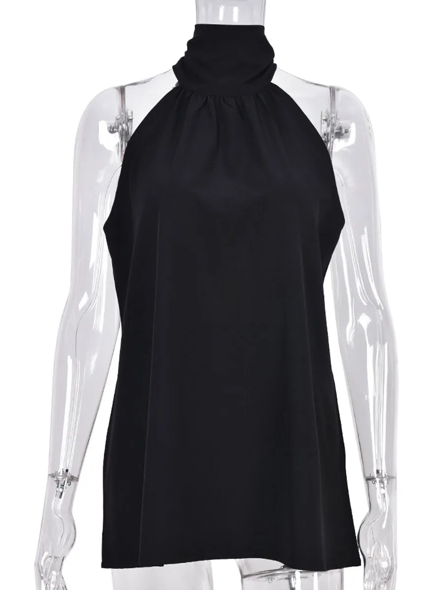 Stunncal Loose Strapless Hanging Neck Sexy Tops