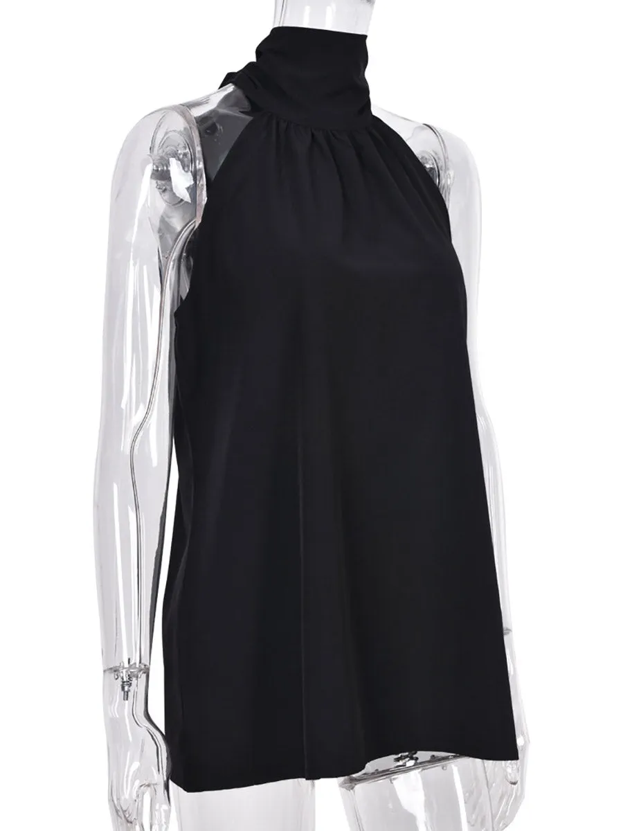 Stunncal Loose Strapless Hanging Neck Sexy Tops