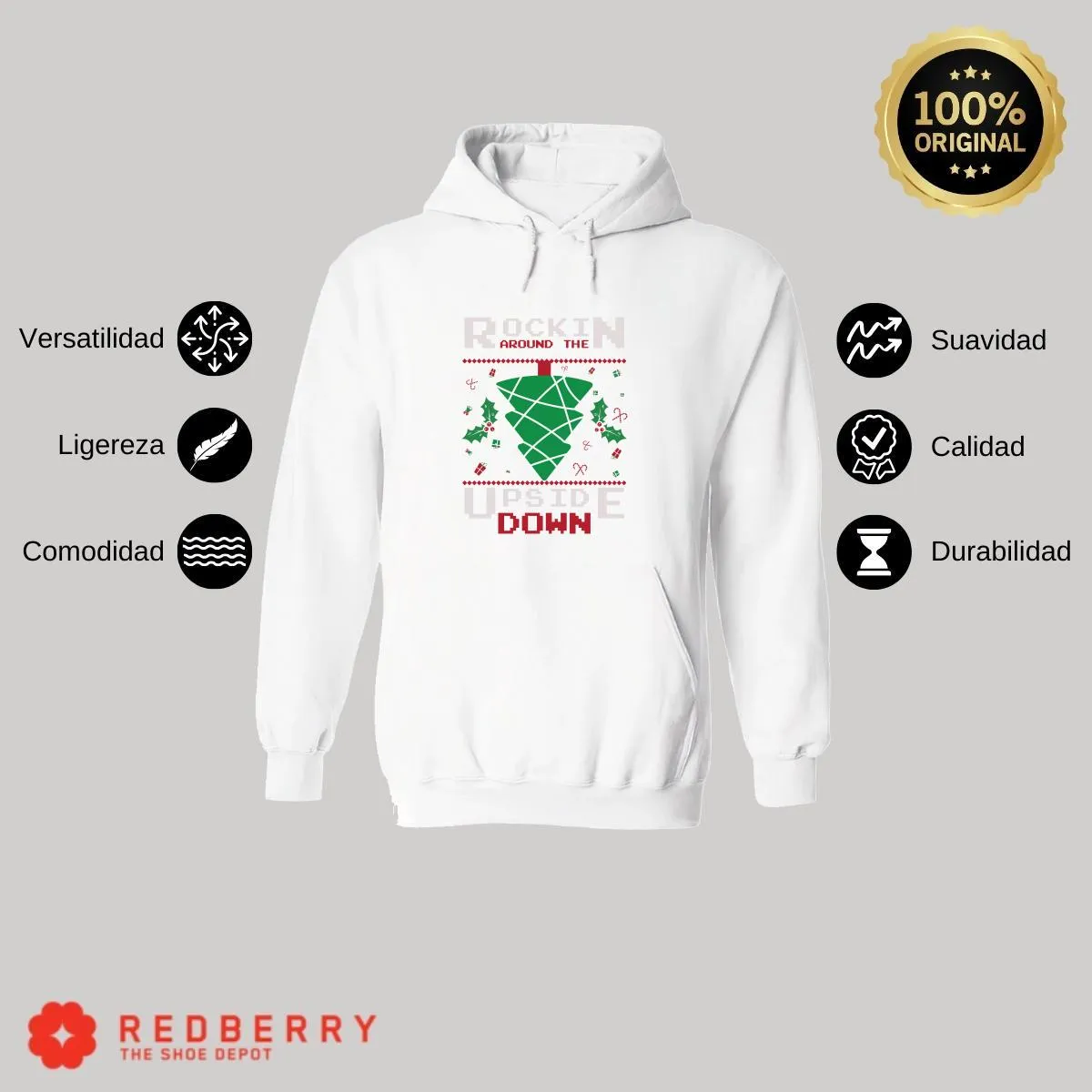 Sudadera Deportiva Hombre Navideña Hoodie 015