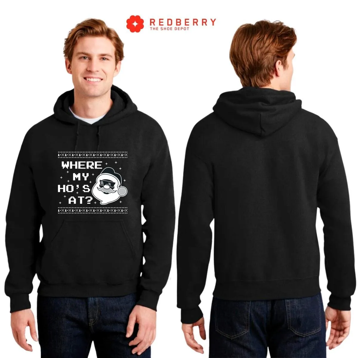 Sudadera Deportiva Hombre Navideña Hoodie 017