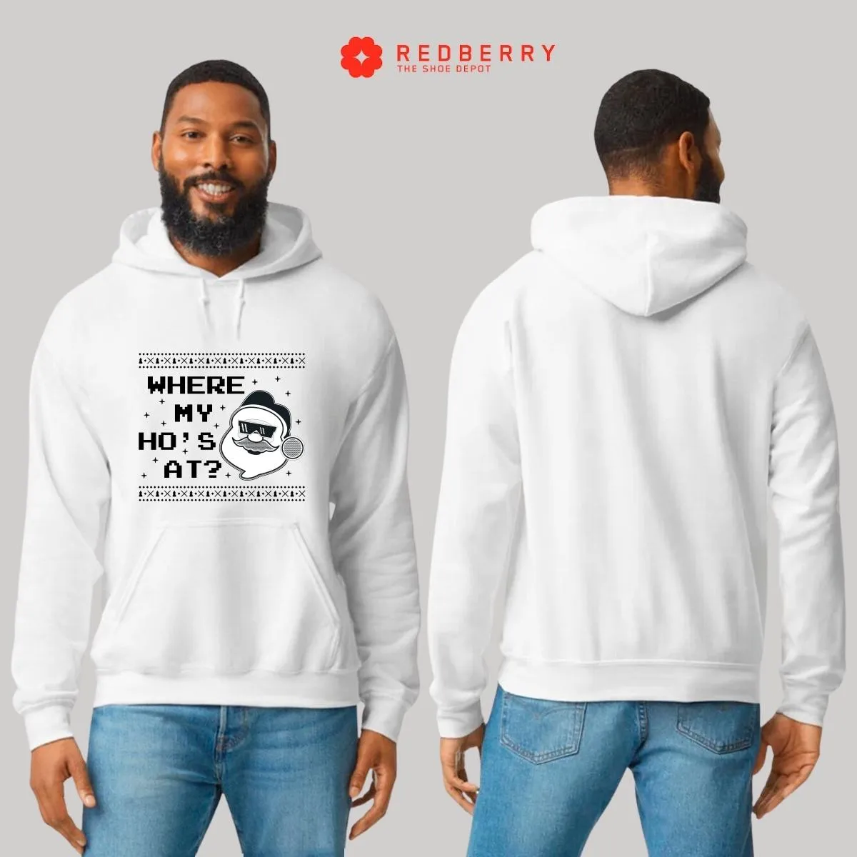 Sudadera Deportiva Hombre Navideña Hoodie 017