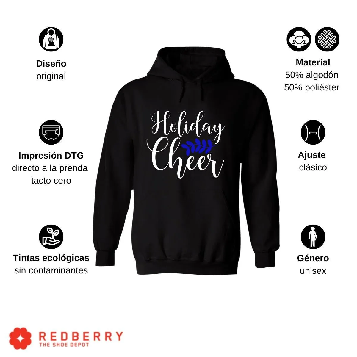 Sudadera Deportiva Hombre Navideña Hoodie 045