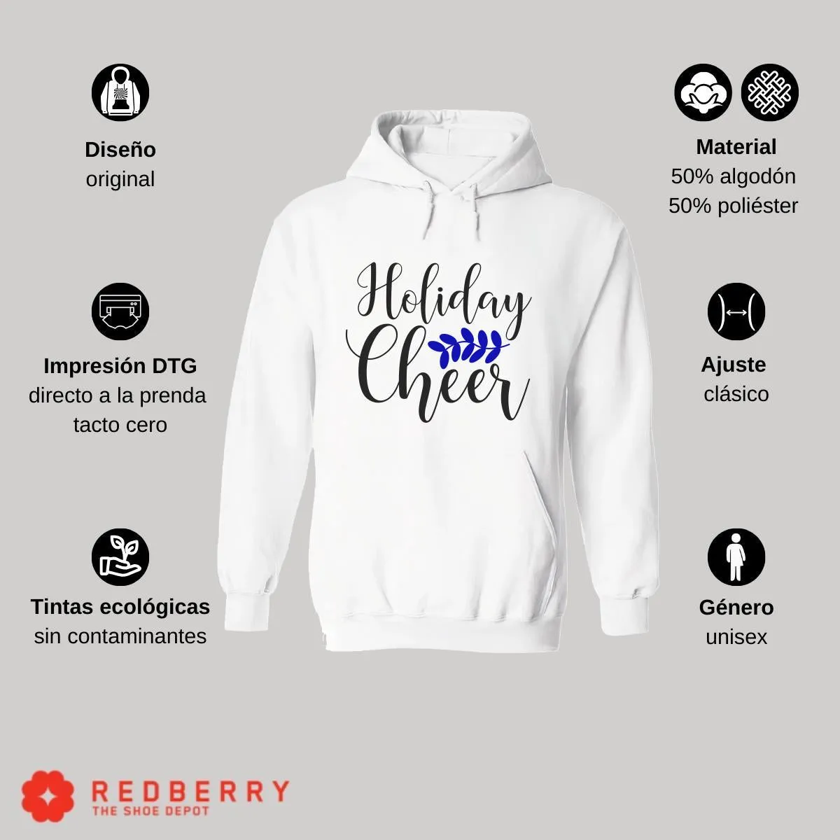 Sudadera Deportiva Hombre Navideña Hoodie 045