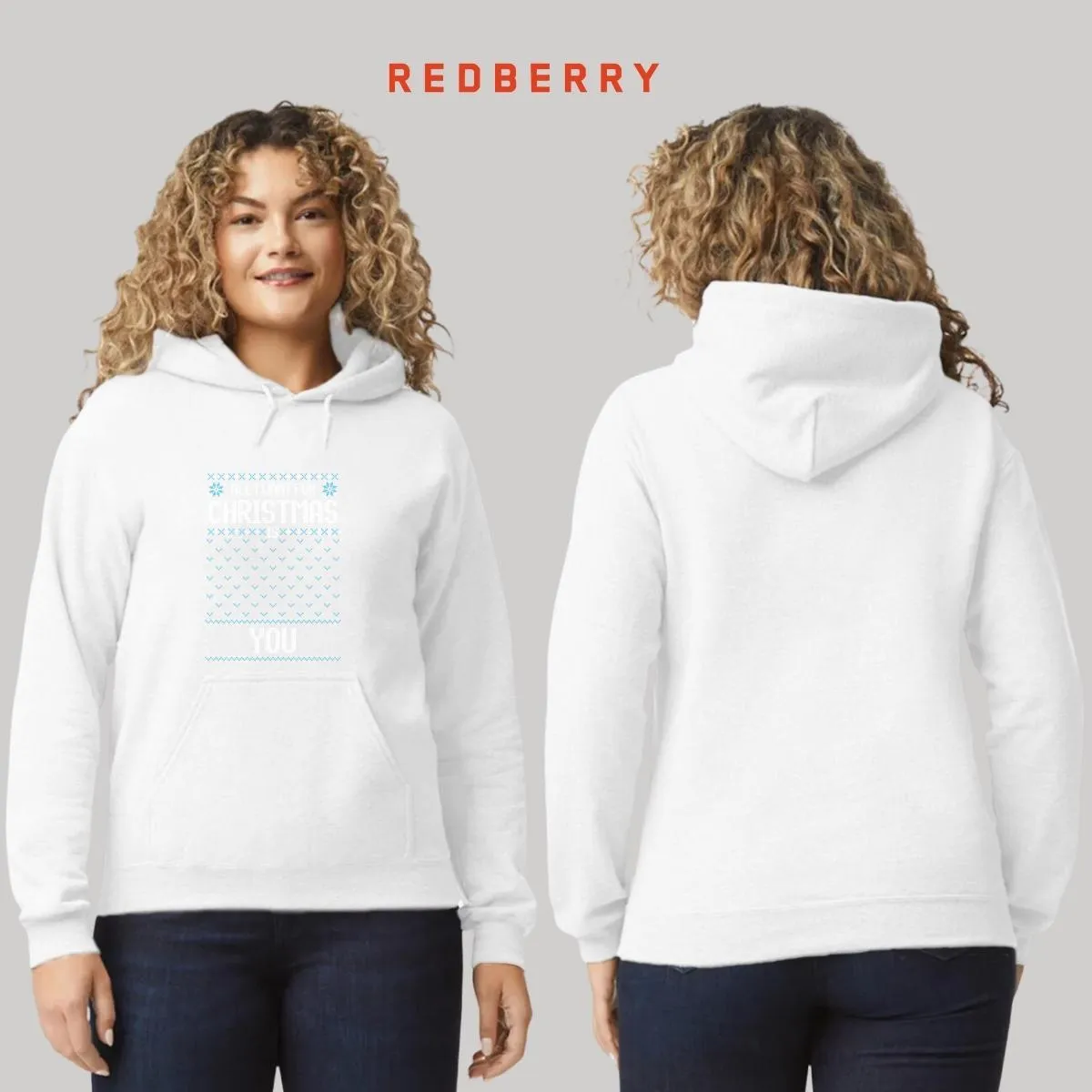 Sudadera Deportiva Mujer Navideña Hoodie 024