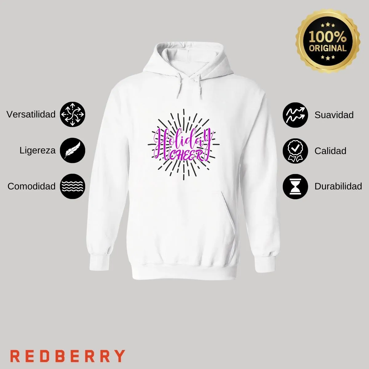Sudadera Deportiva Mujer Navideña Hoodie 044