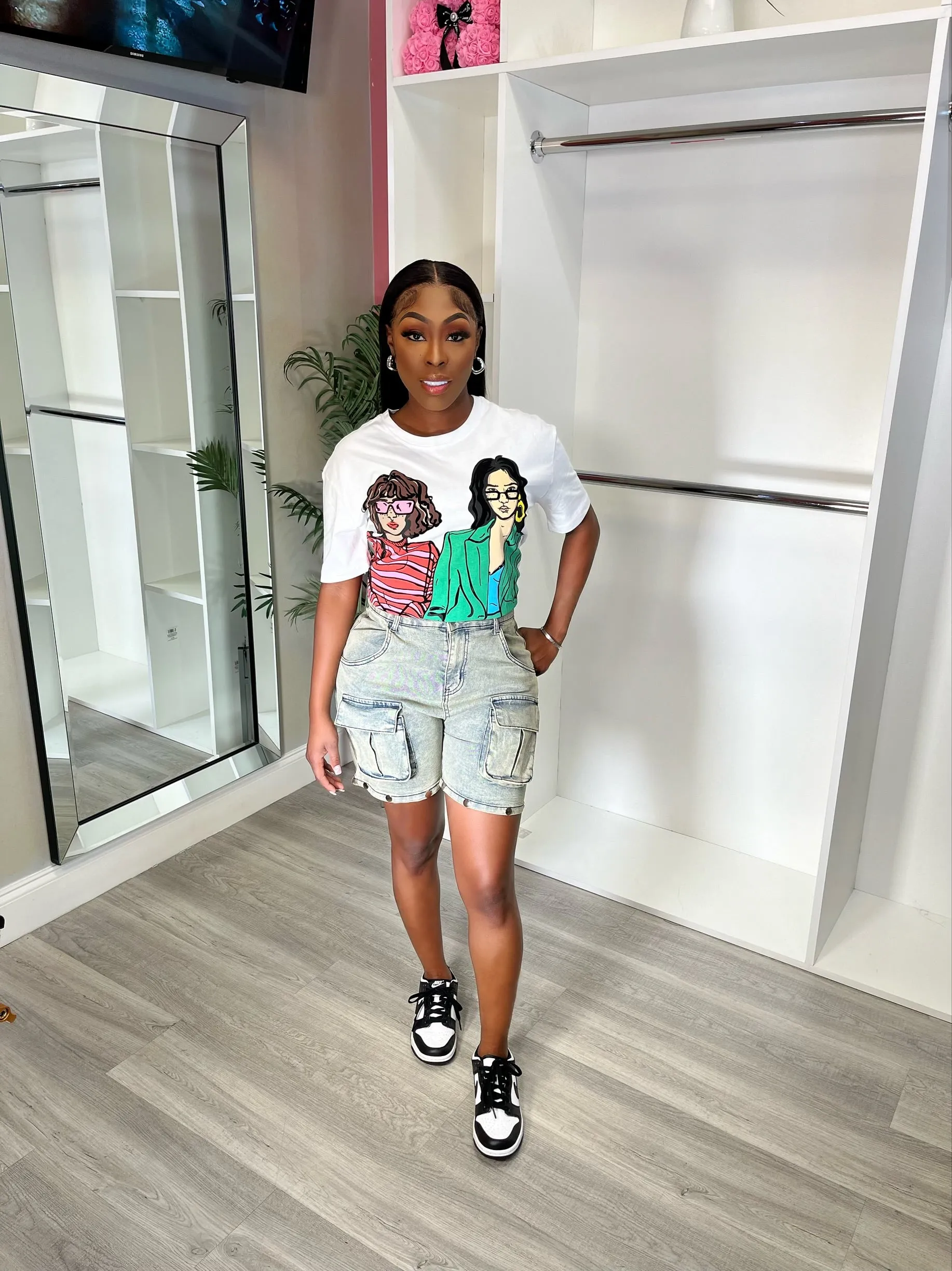 That girl graphic shirt