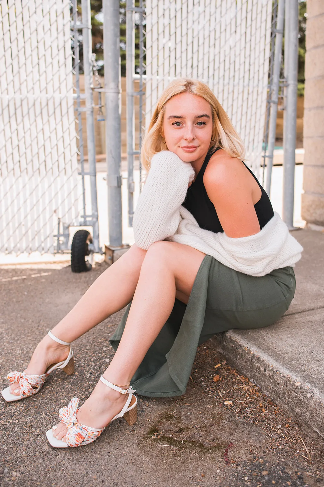 The Maxine Denim Maxi Skirt by Modern American - Army