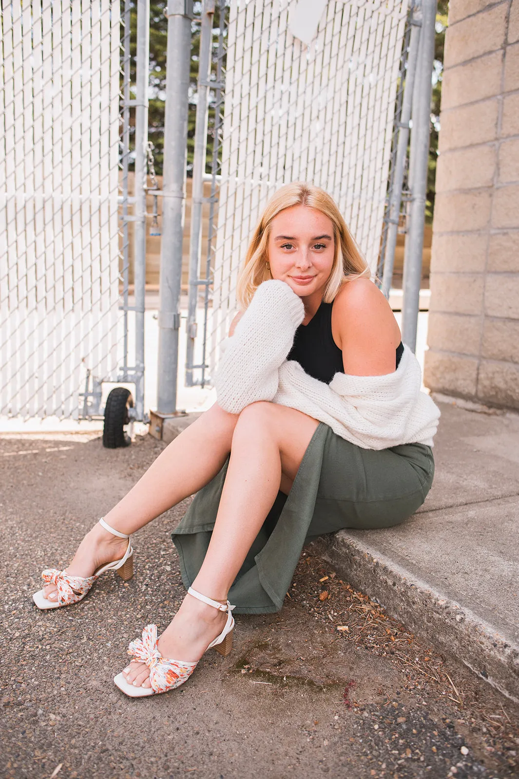 The Maxine Denim Maxi Skirt by Modern American - Army