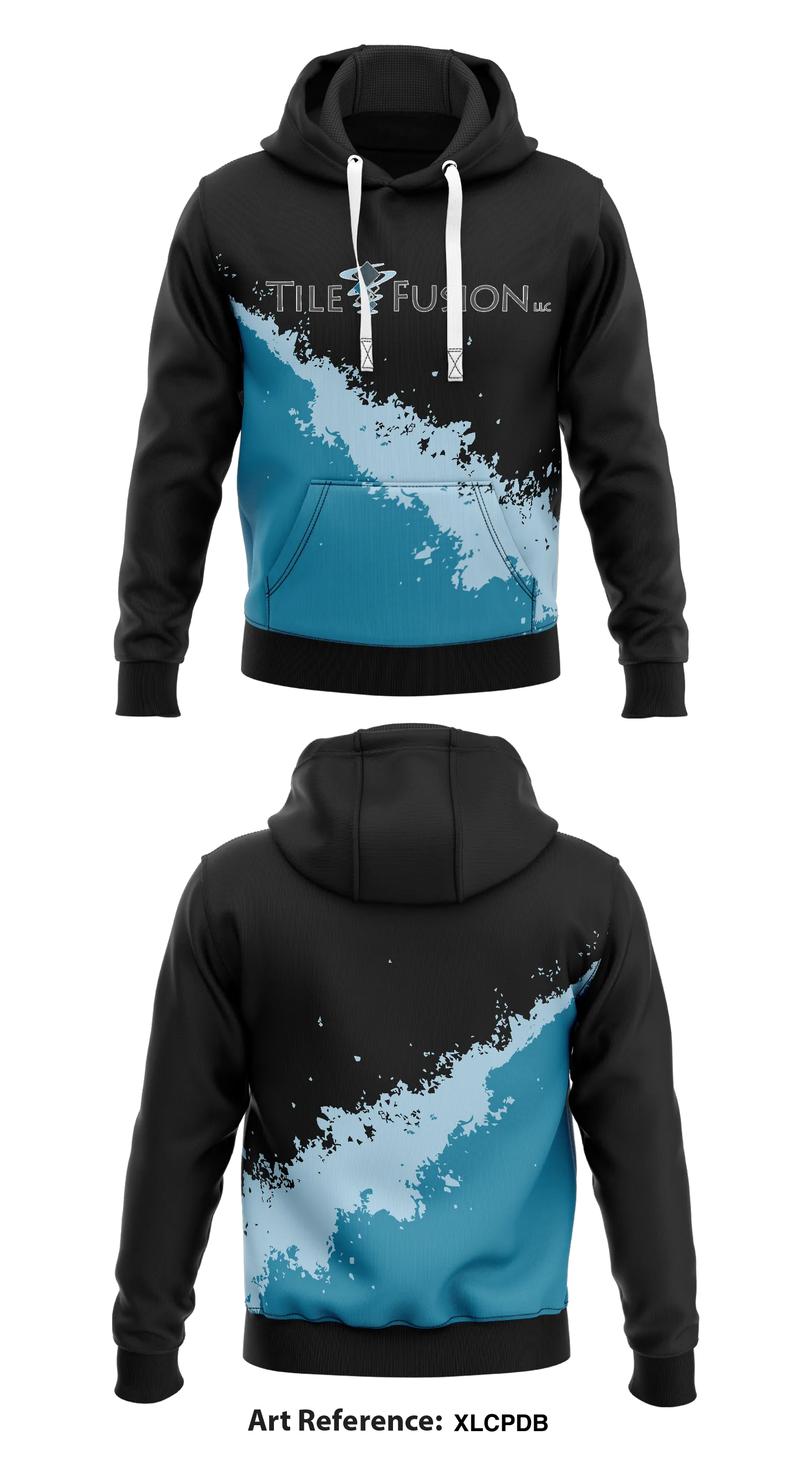 Tile Fusion  Core Men's Hooded Performance Sweatshirt - xLcpdb