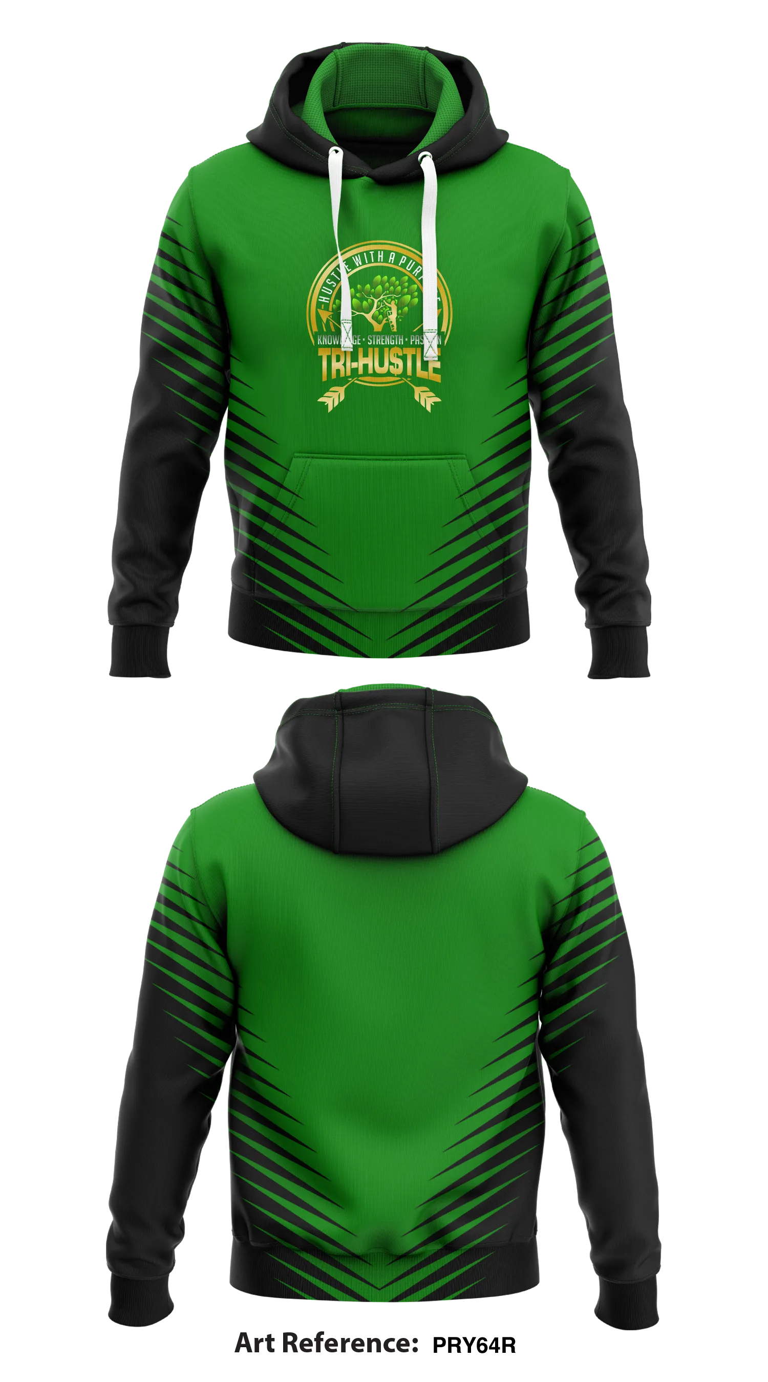 TriHustle Store 1  Core Men's Hooded Performance Sweatshirt - pRY64R