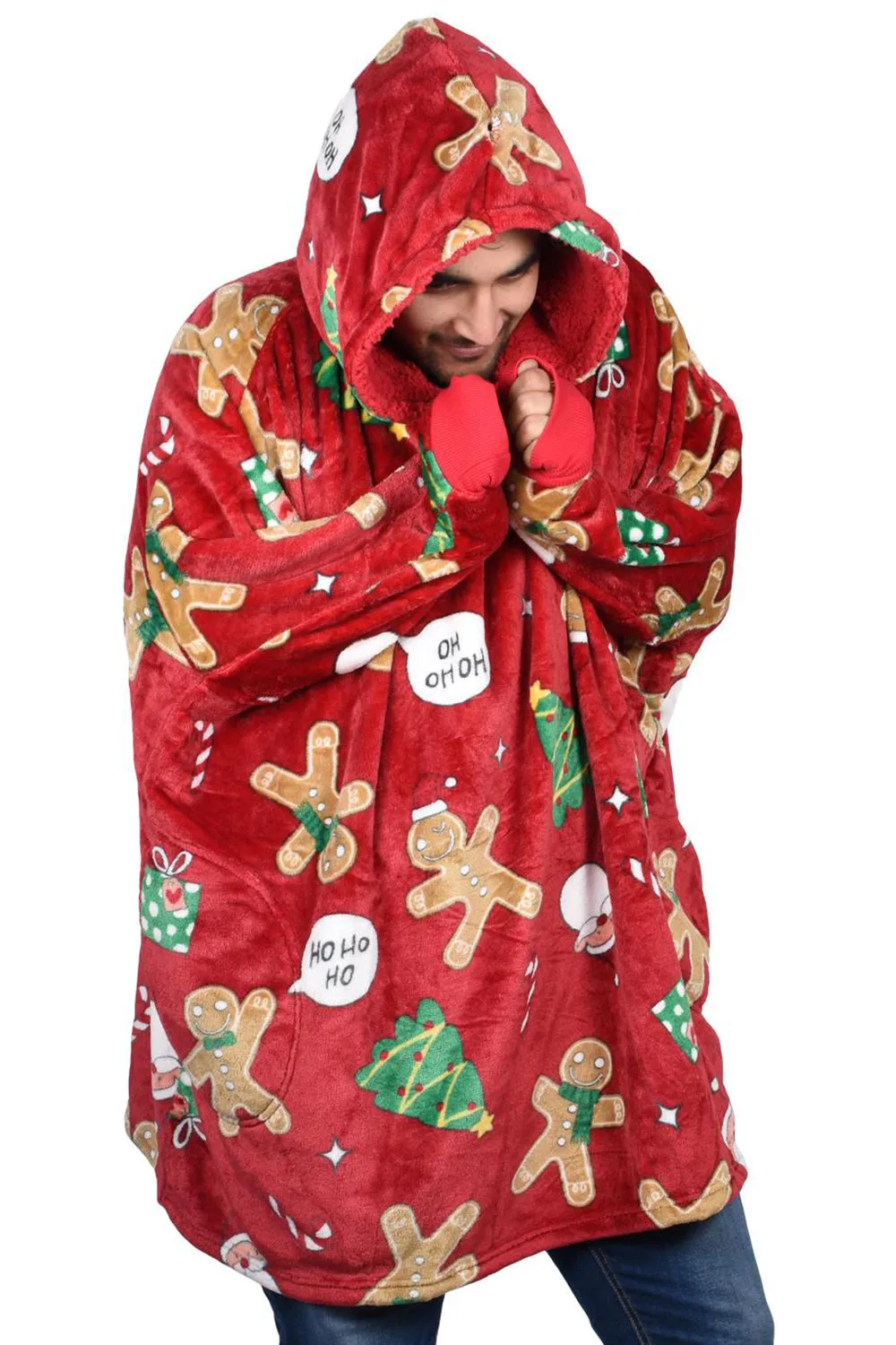Unisex Christmas Blanket Hoodie