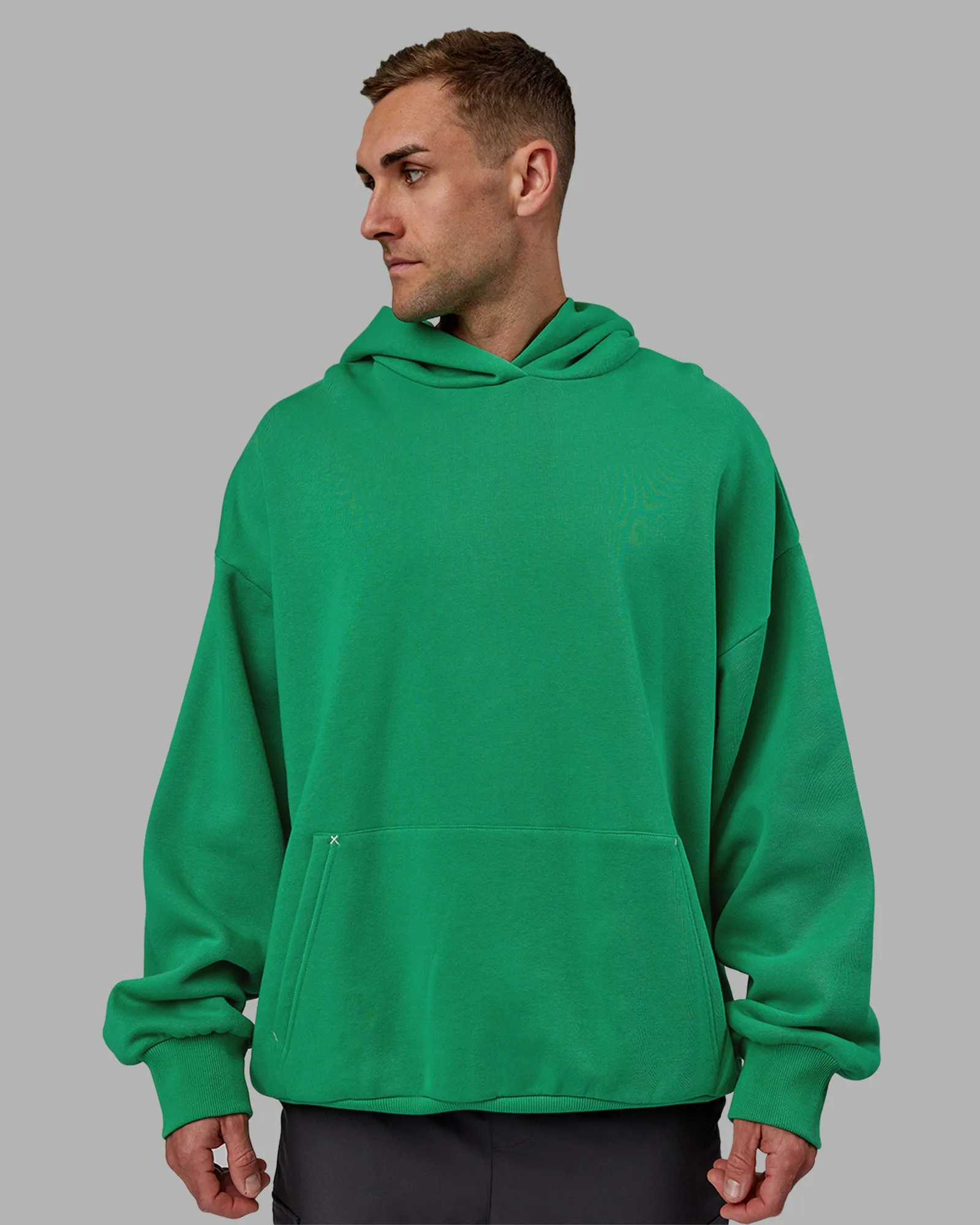 Unisex We Rise Hooide Oversize - Impact Green-White