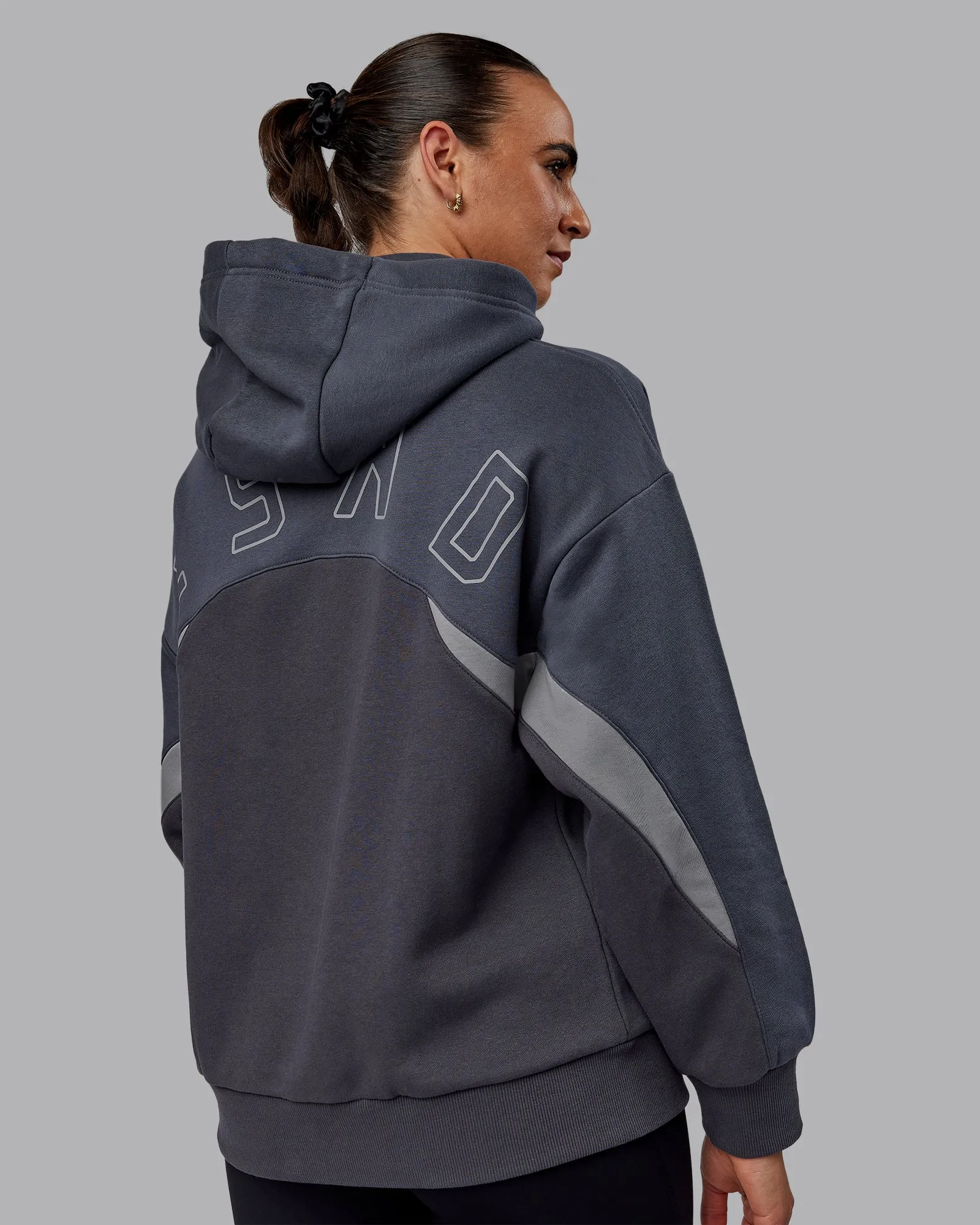 Unisex Y2K Concept Panel Hoodie - Asphalt-Turbulance