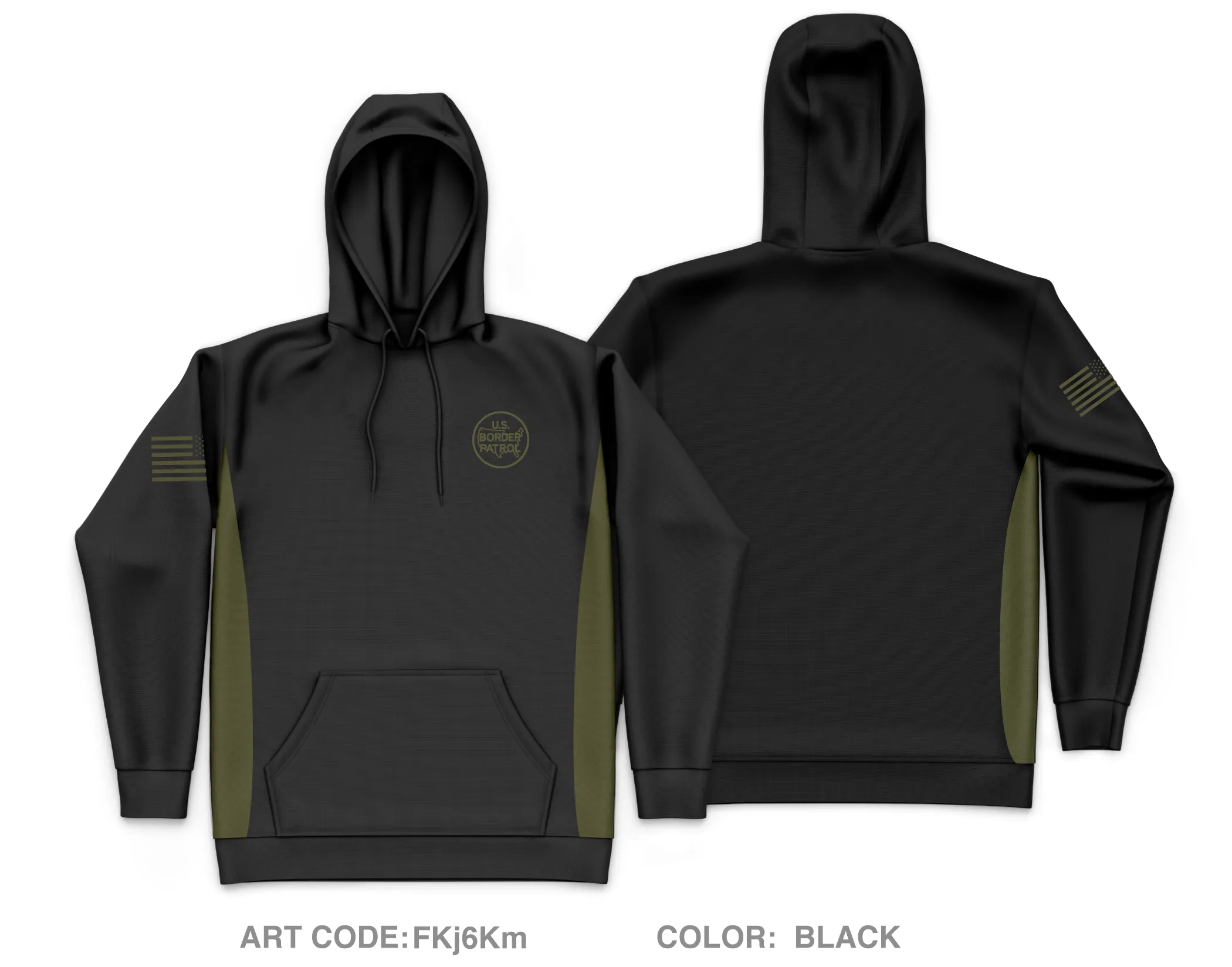 USBP Core Men's Hooded Performance Sweatshirt - FKj6Km