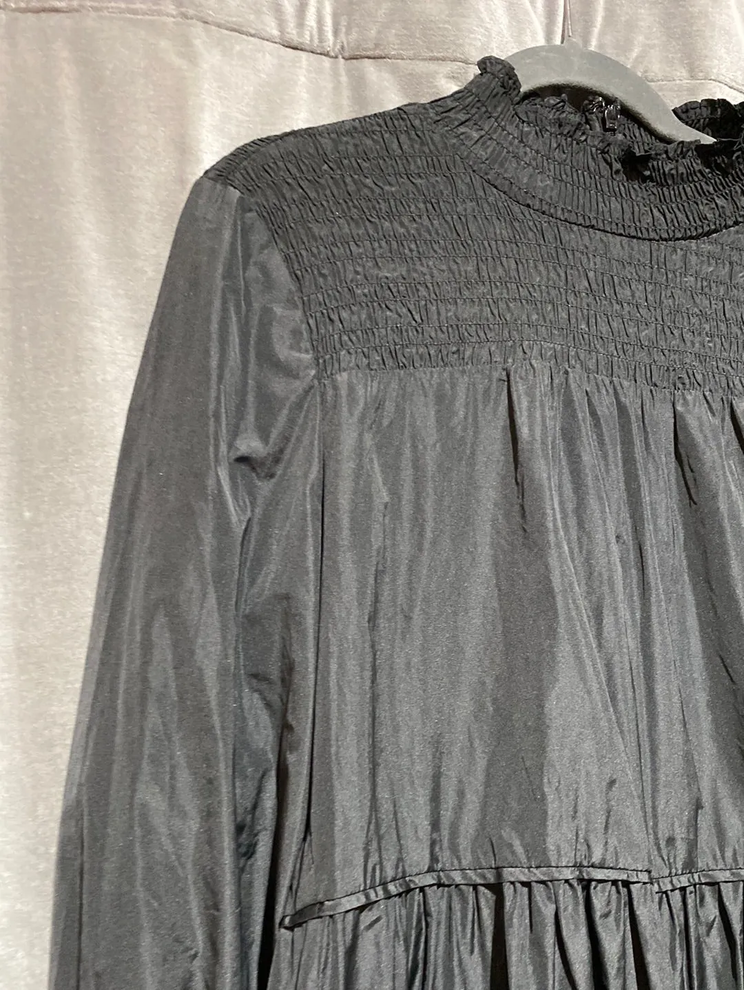 Veronica Beard Black Long Sleeve 'VIGORE' Mini Dress