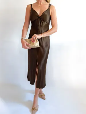 Viviana Deep V Maxi Dress