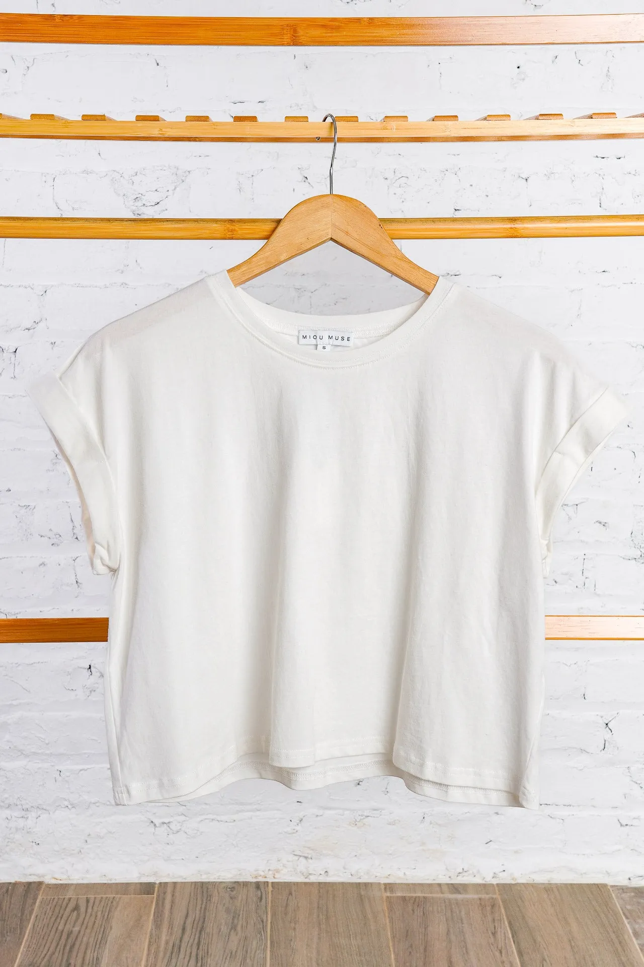 White Muscle Tee