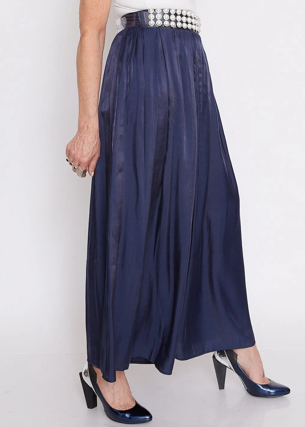 Wide Leg Silky Trouser
