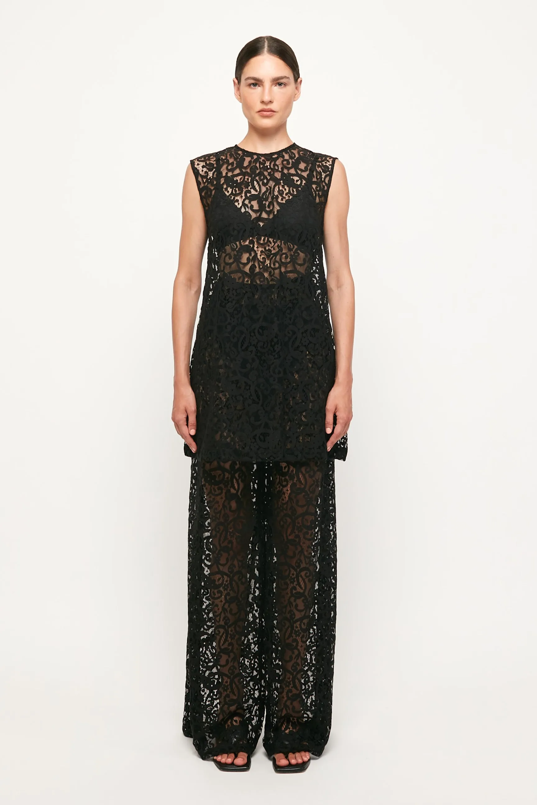 Wide Shoulder Top | Wide Leg Pant