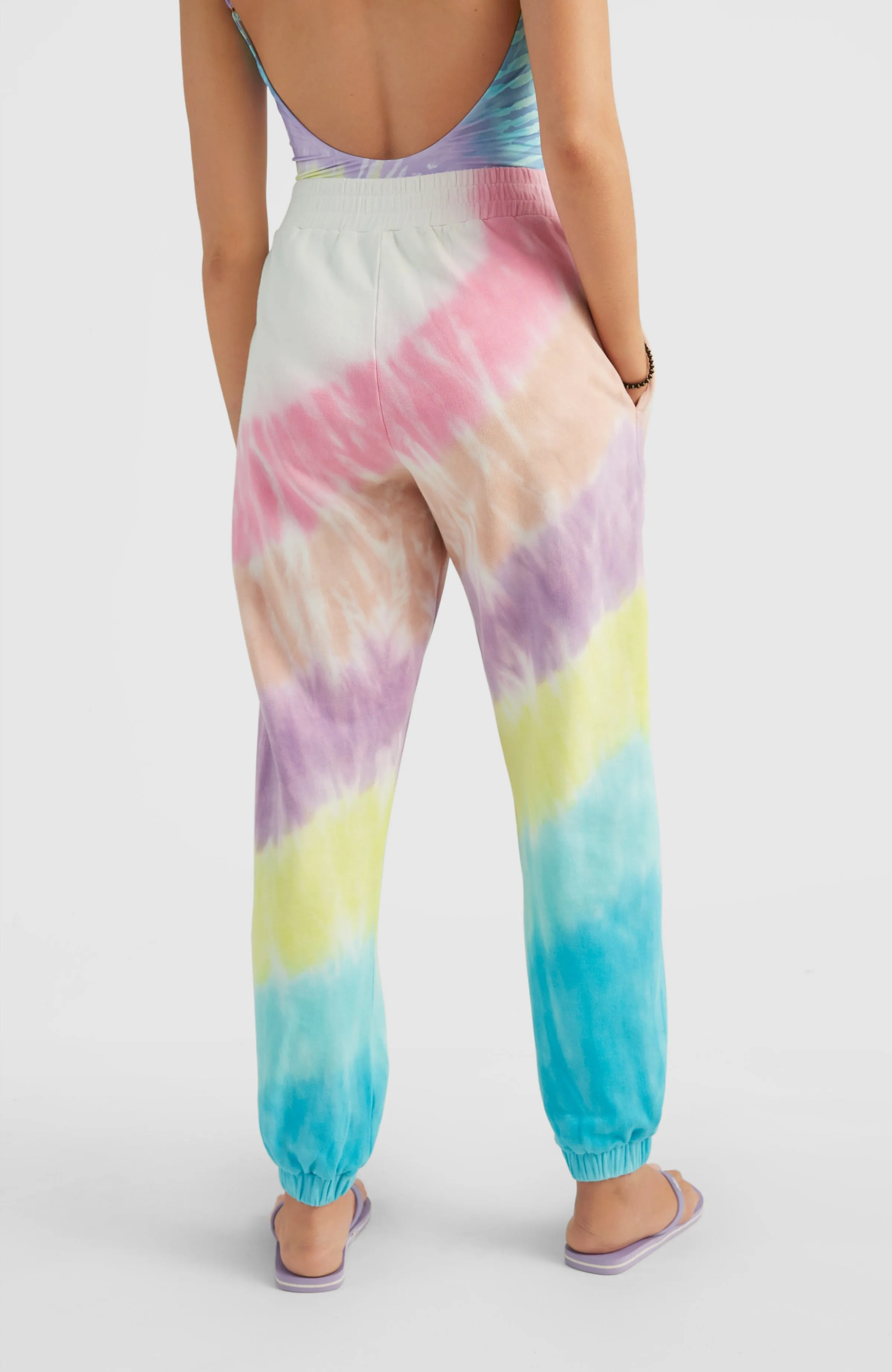 Women Of The Wave High-Waist Hose | Blue Tie Dye