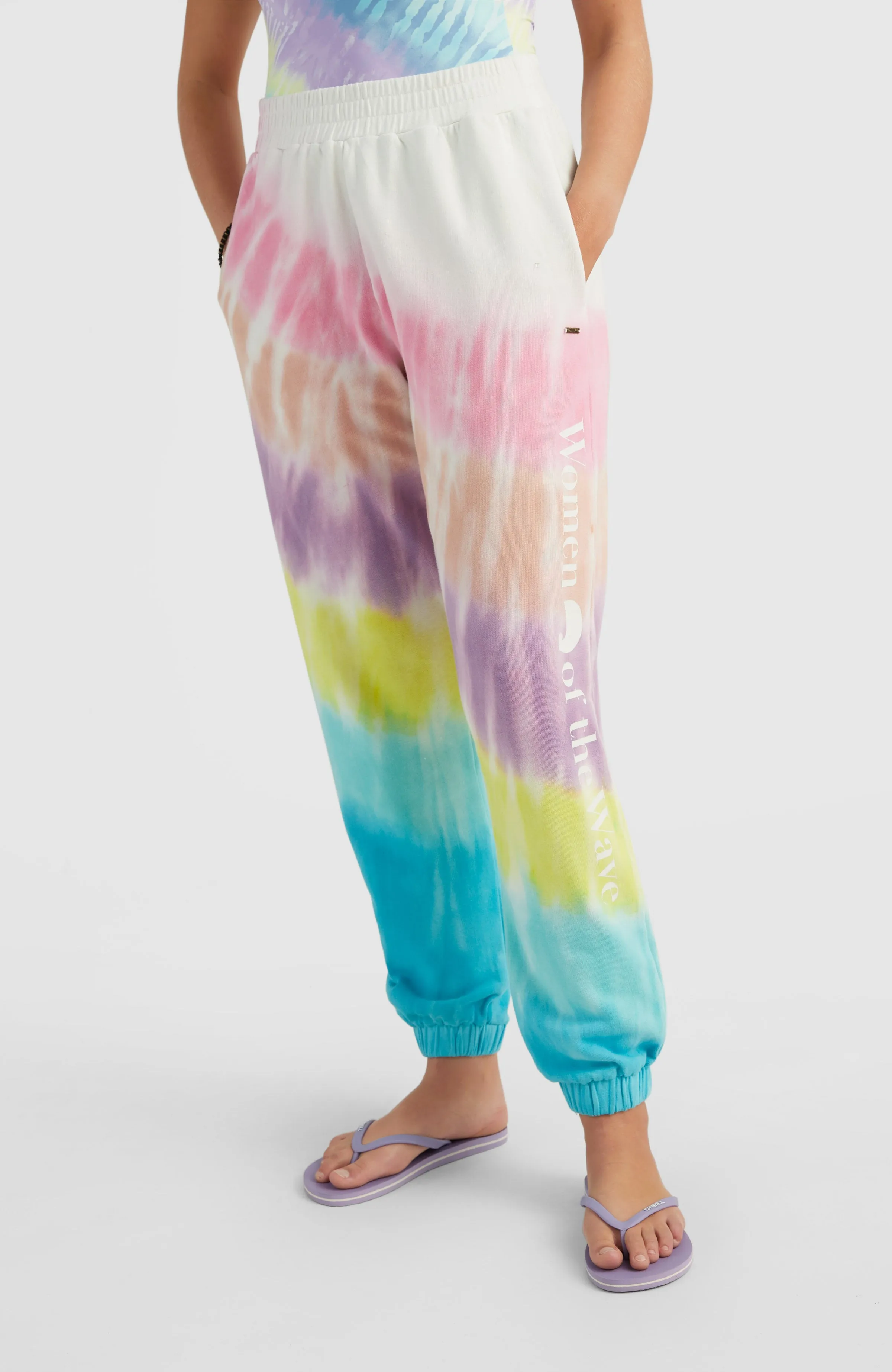 Women Of The Wave High-Waist Hose | Blue Tie Dye