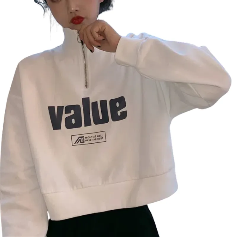 Women's Loose Cropped Sweatshirt