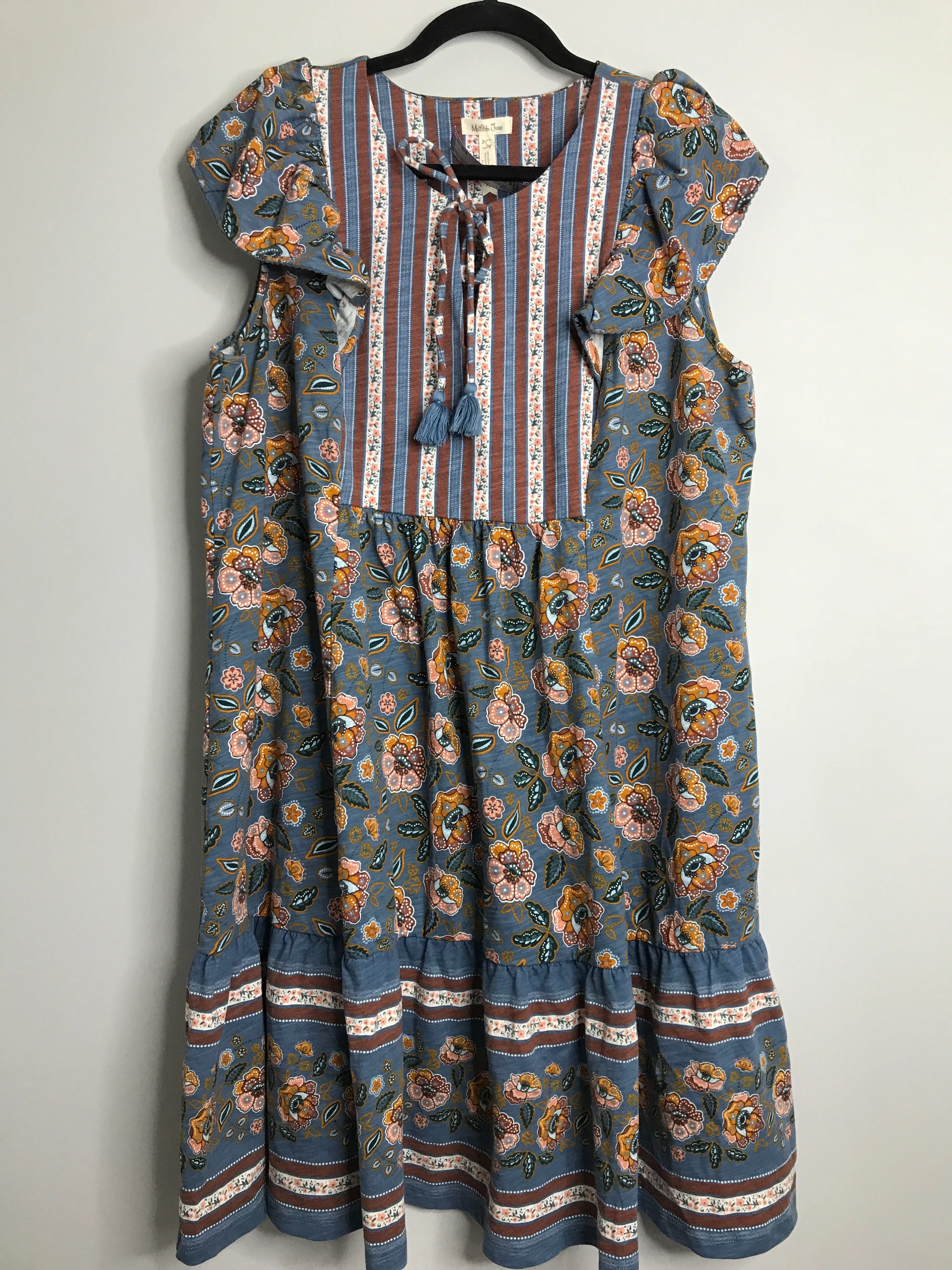Womens Size Lg Misses Blue Matilda Jane Dress